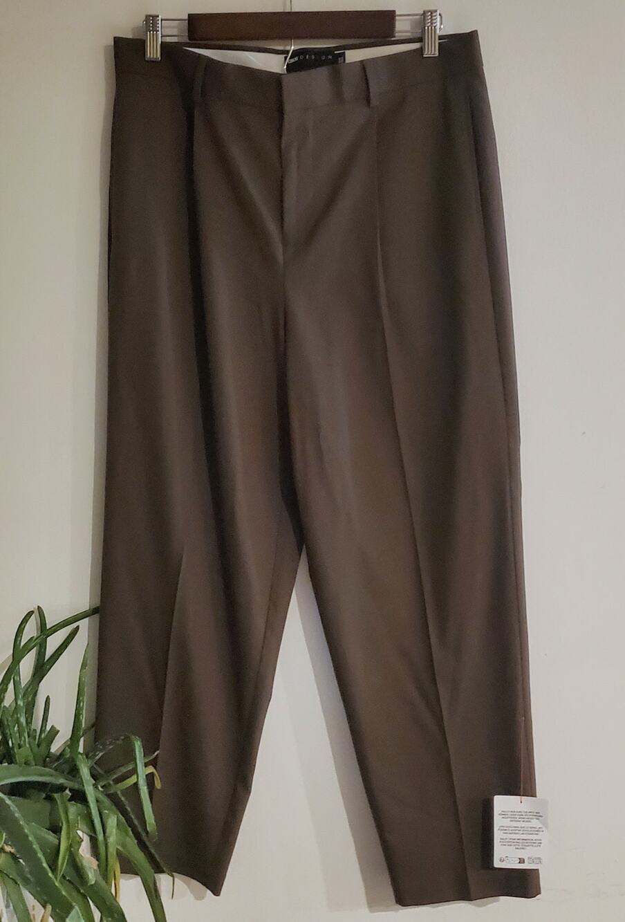ASOS Mens New Brown Trousers Size 32x30 Preppy Casual Professional